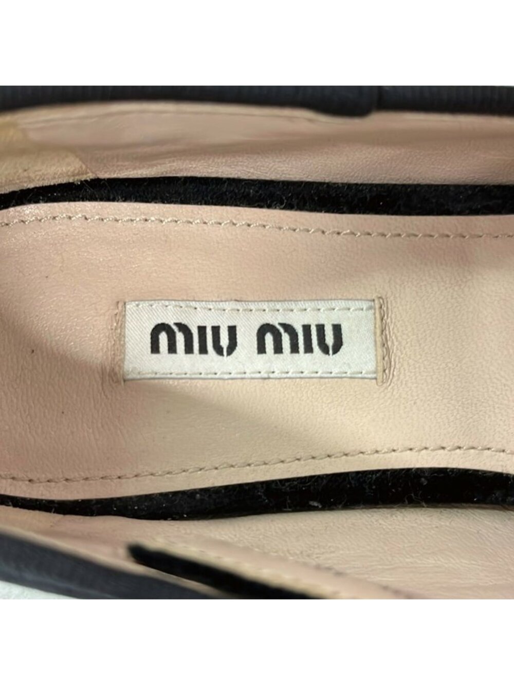 Miu Miu Flat Shoes 37 Black - Picture 5 of 6